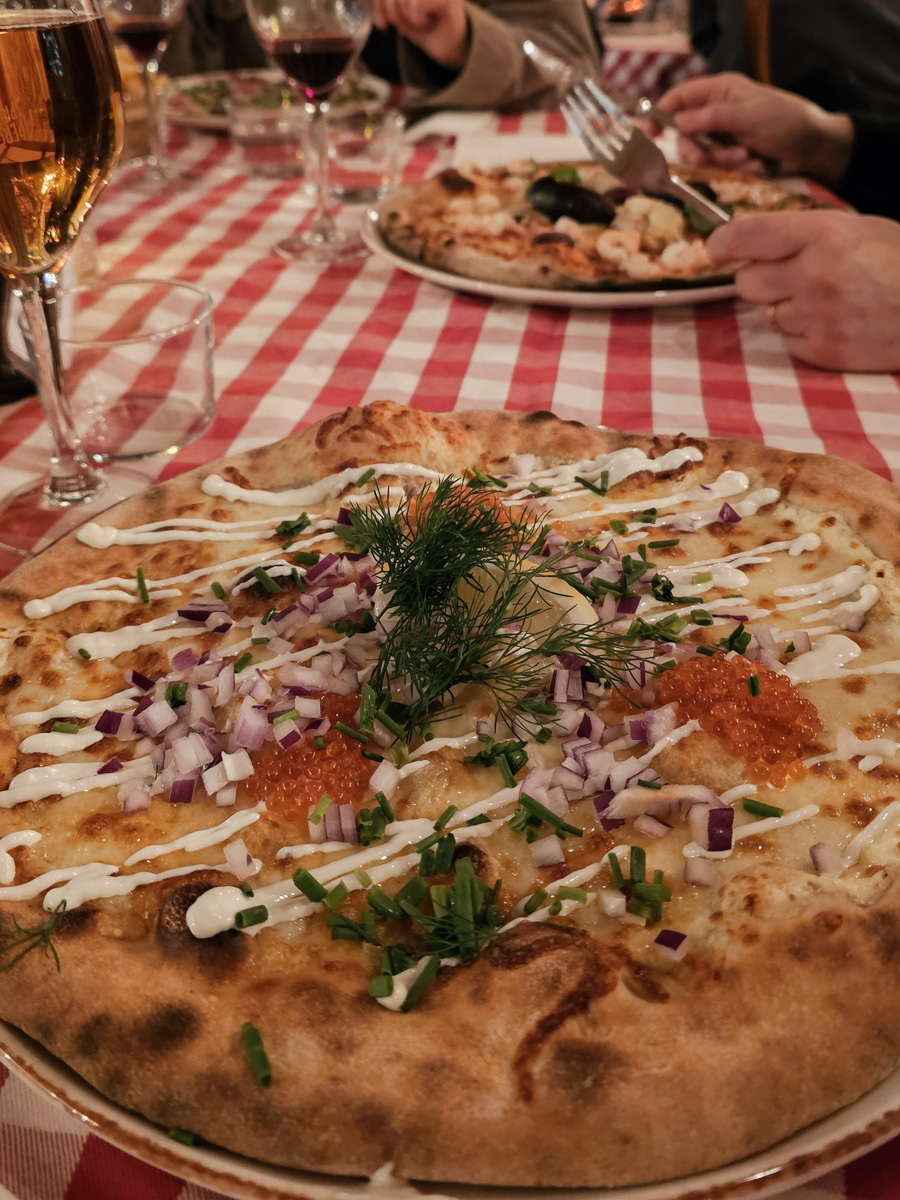Laxromspizza på Westerqwarn