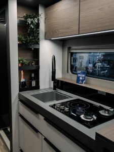 Kök i husbil på Stockholmsmässan