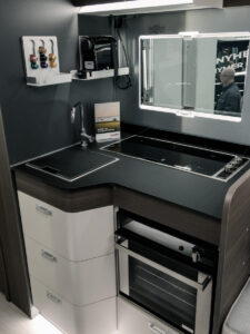 Kök i husbil på Stockholmsmässan