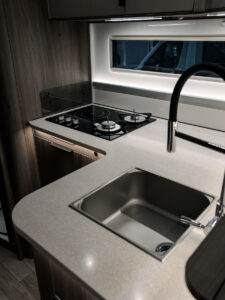 Kök i husbil på Stockholmsmässan