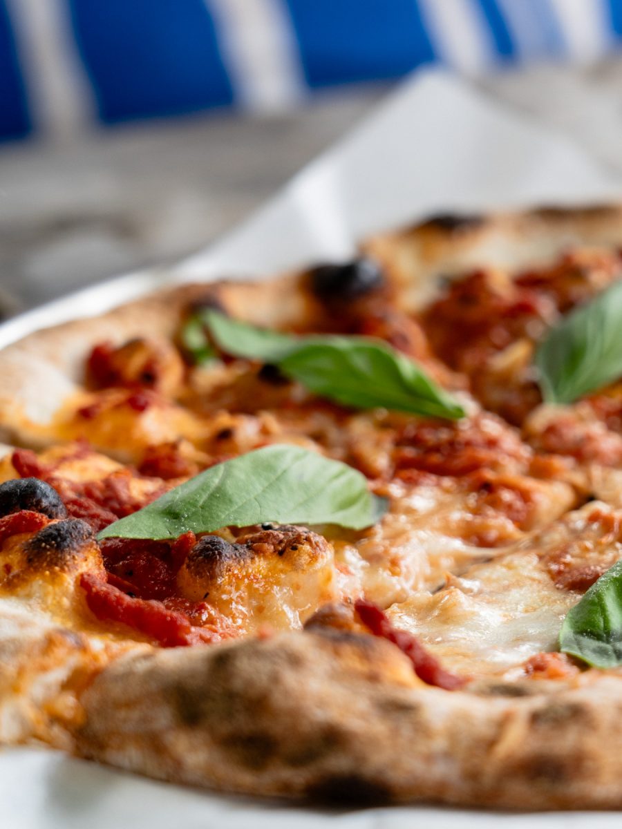 Margheritapizza på Lilla bageriet i skogen